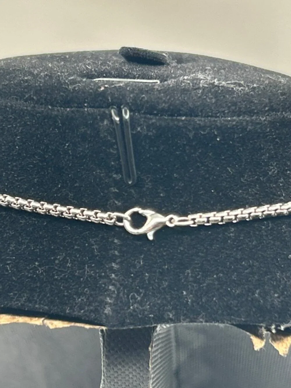 Mens Real Silver Box Chain 22 Inch Plated Stainless Steel Waterproof New